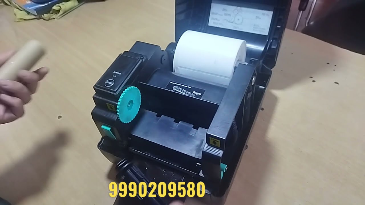 Media Loding Tsc TA 210 Barcode Printer in Hindi/ Label and Roll Loading in Tsc Barcode printer #tsc