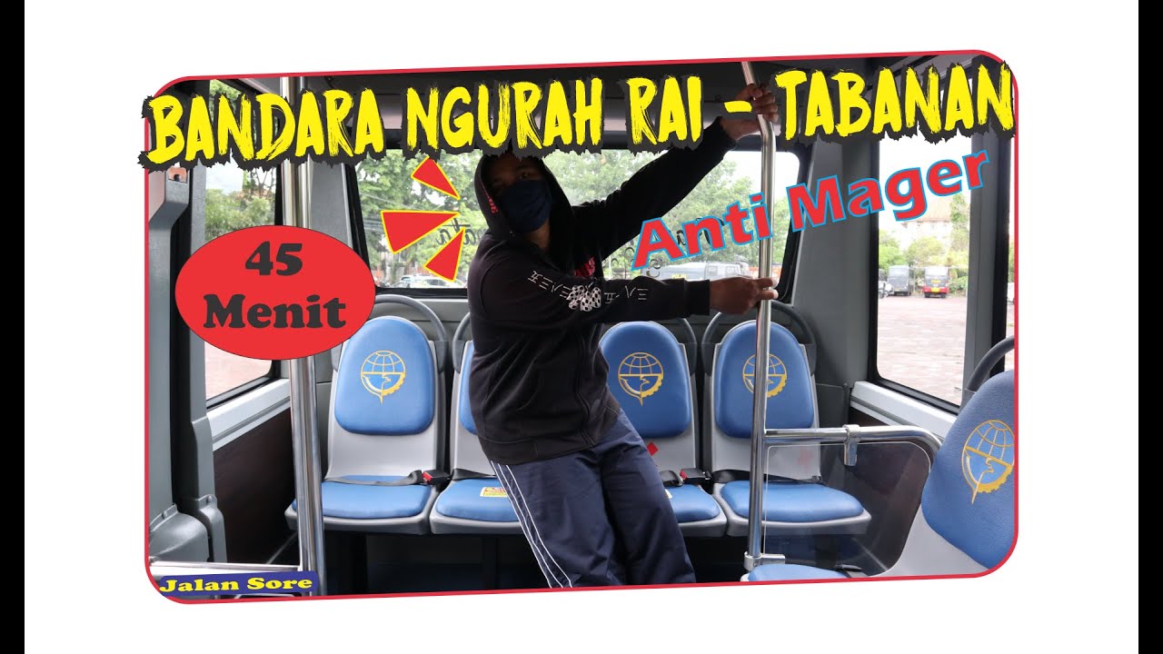 Naik Bus Bandara Ngurah Rai ke Tabanan | Teman Bus | Trans Metro Dewata