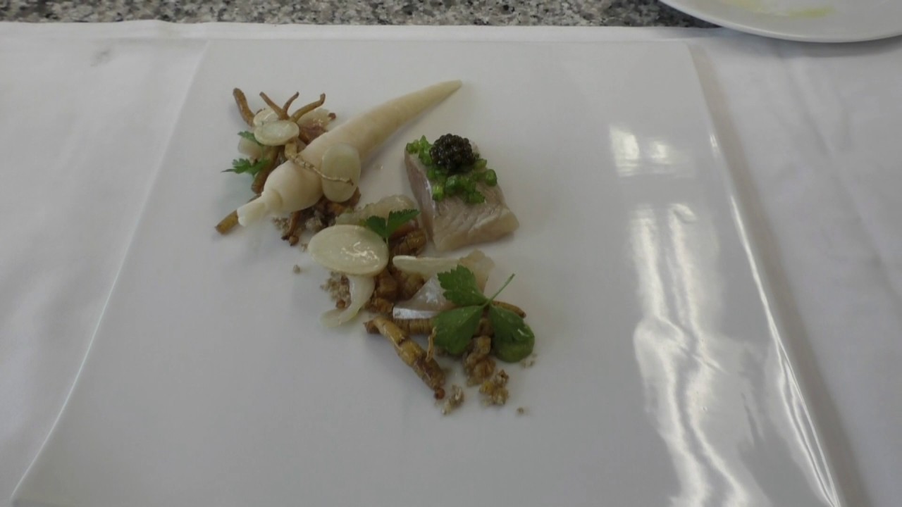 Simon Taxacher prepares a char dish