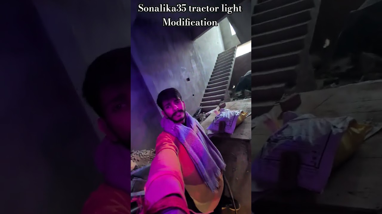 Sonalika35 tractor light Modification 
