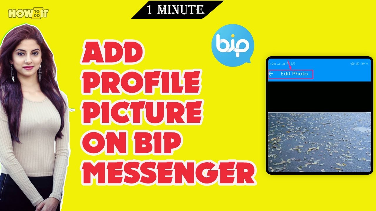 How to Add Profile Picture on Bip Messenger @skillswave