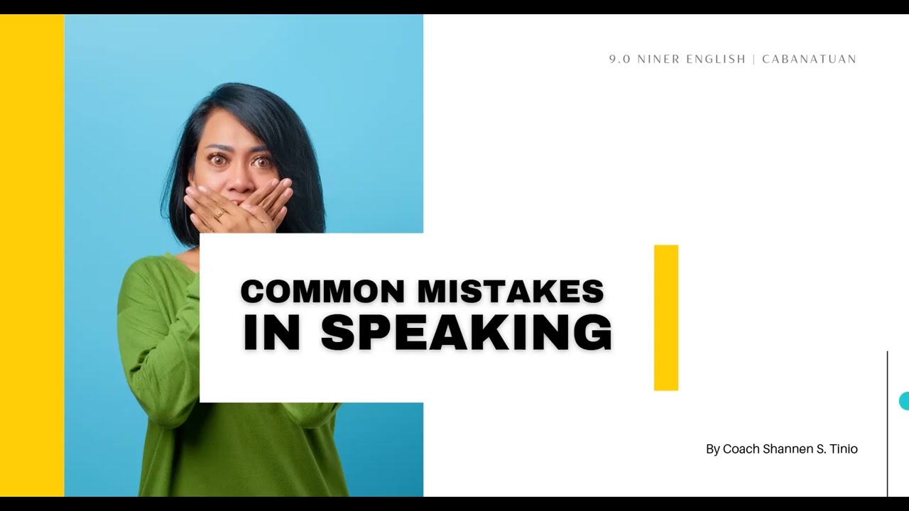 Common Mistakes in Speaking