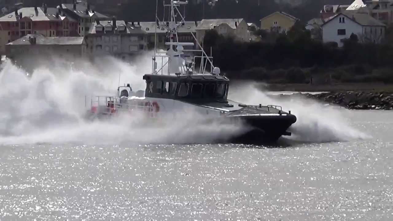 Pruebas embarcacion Guardia Civil Rio Jallas. Ria de Navia