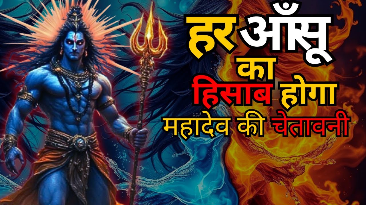 हर आँसू का मूल्य है, महादेव न्याय करेंगे 🔱 | Powerful Shiv Updesh