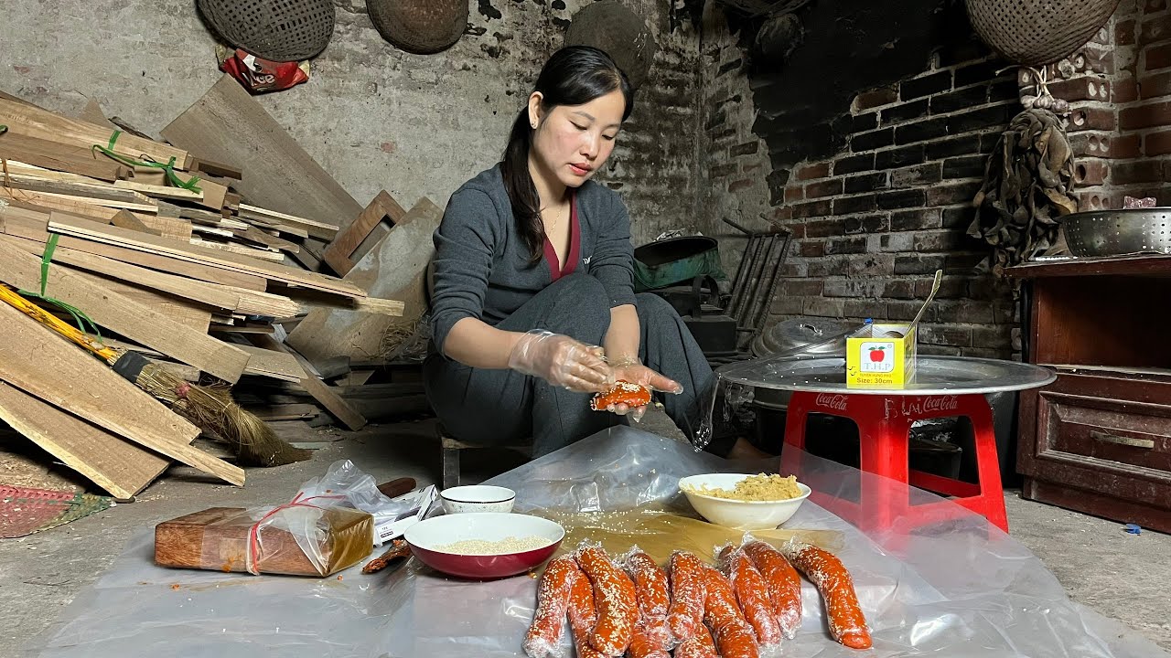 Bánh giầy gấc, Món bánh truyền thống -Ẩm Thực Kiều Quê