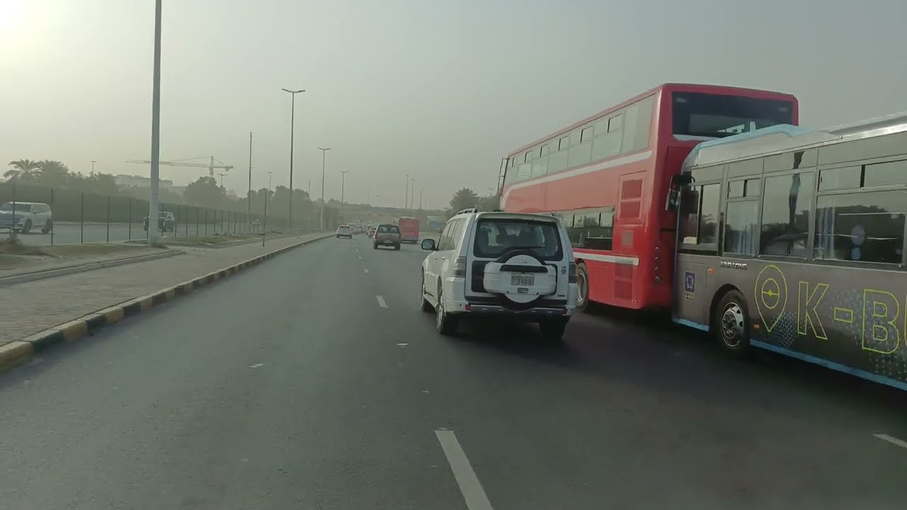 Kuwait city road 🚌🚐 bus