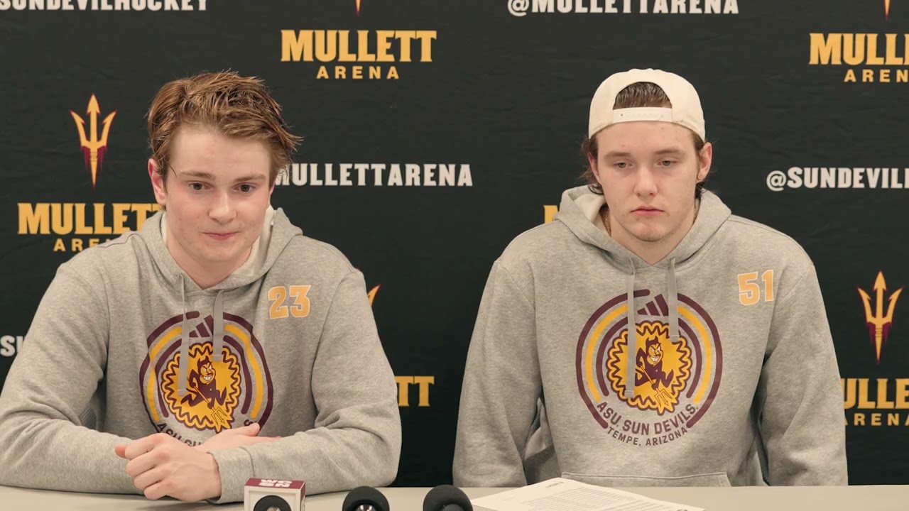 Sun Devil Hockey Post Game Press Conference vs North Dakota 1 24 26