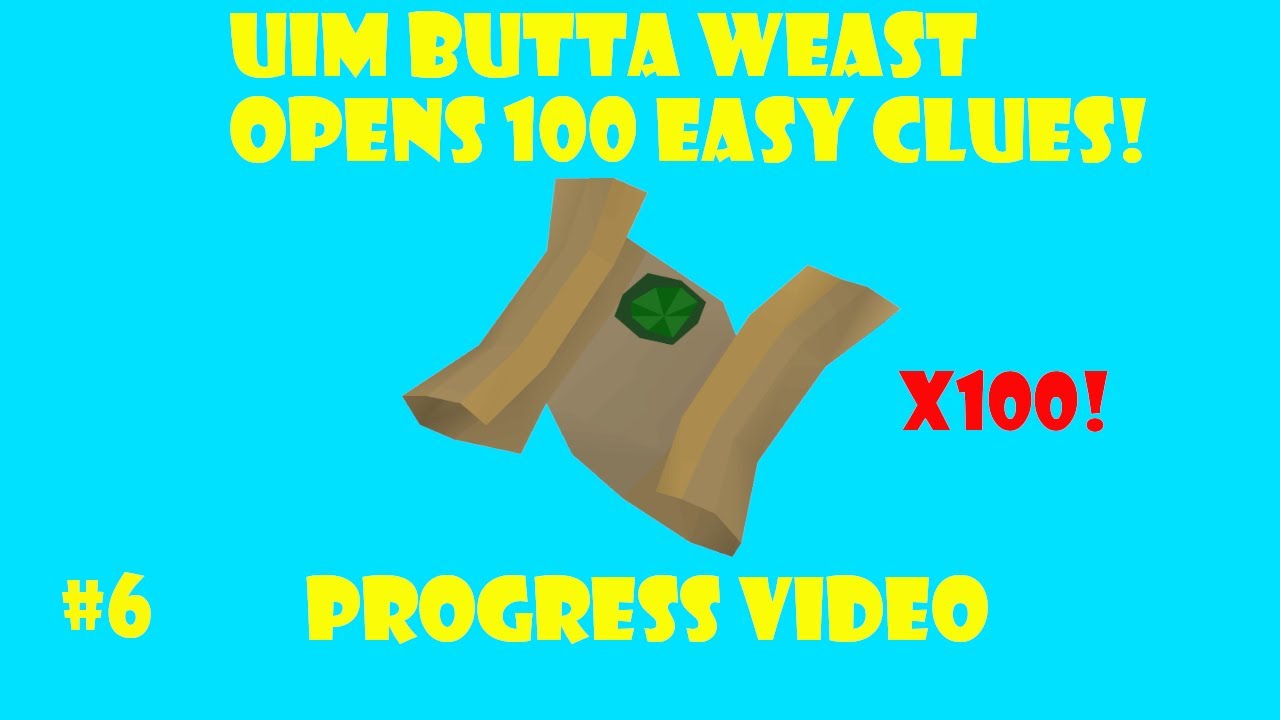ULTIMATE IRONMAN OPENS 100 EASY CLUES
