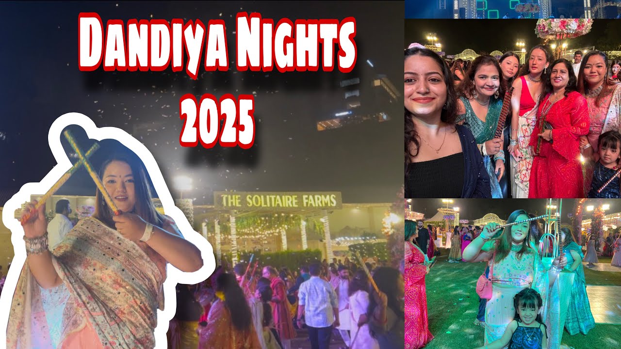 My First Dandiya Night 💃 || Dancing Colors & Garba Vibes !&rdquo;