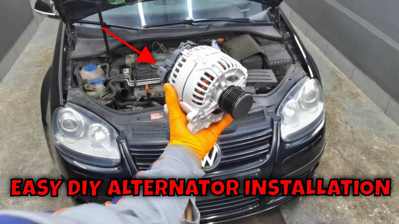 How To Replace The Alternator On VW GOLF MK5!