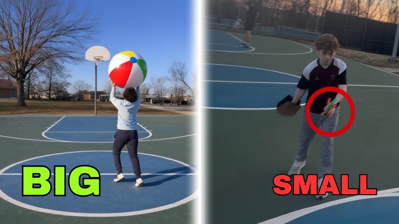 Every Trickshot makes the ball SMALLER 😱🤯