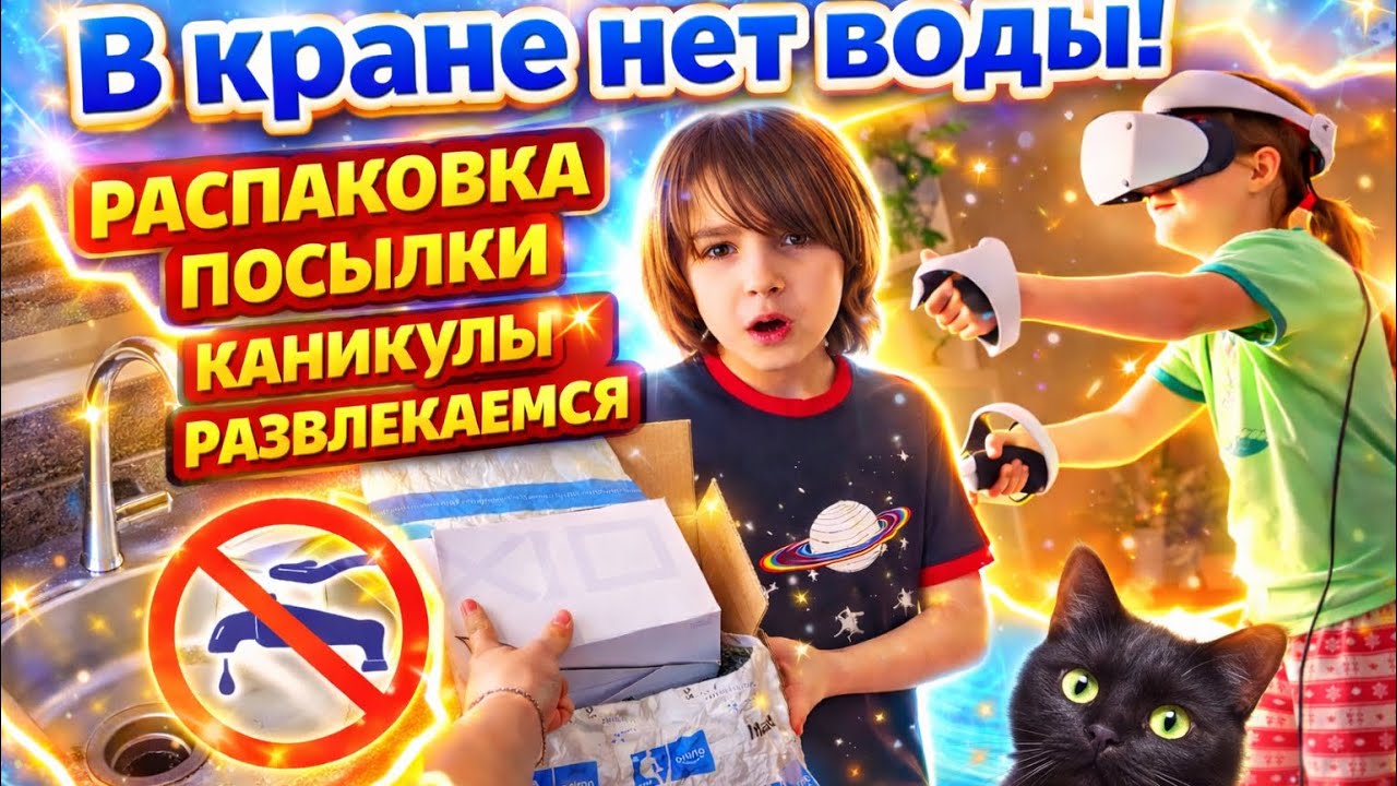 США Влог Посылка сюрприз от Лёвы Закончилась вода Обожаю наш сервис Потеряла котика USA VLOG