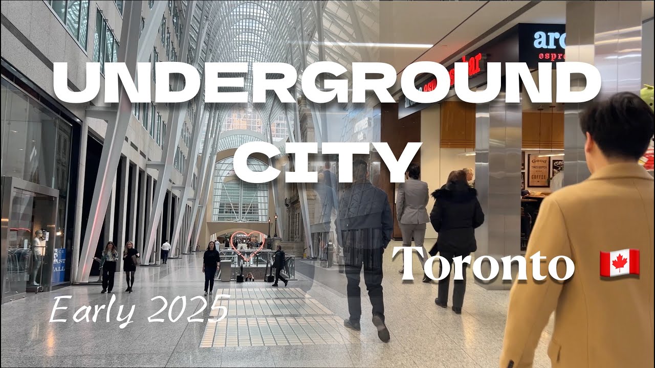 Toronto Underground PATH Walk | Financial District (Feb 2025)
