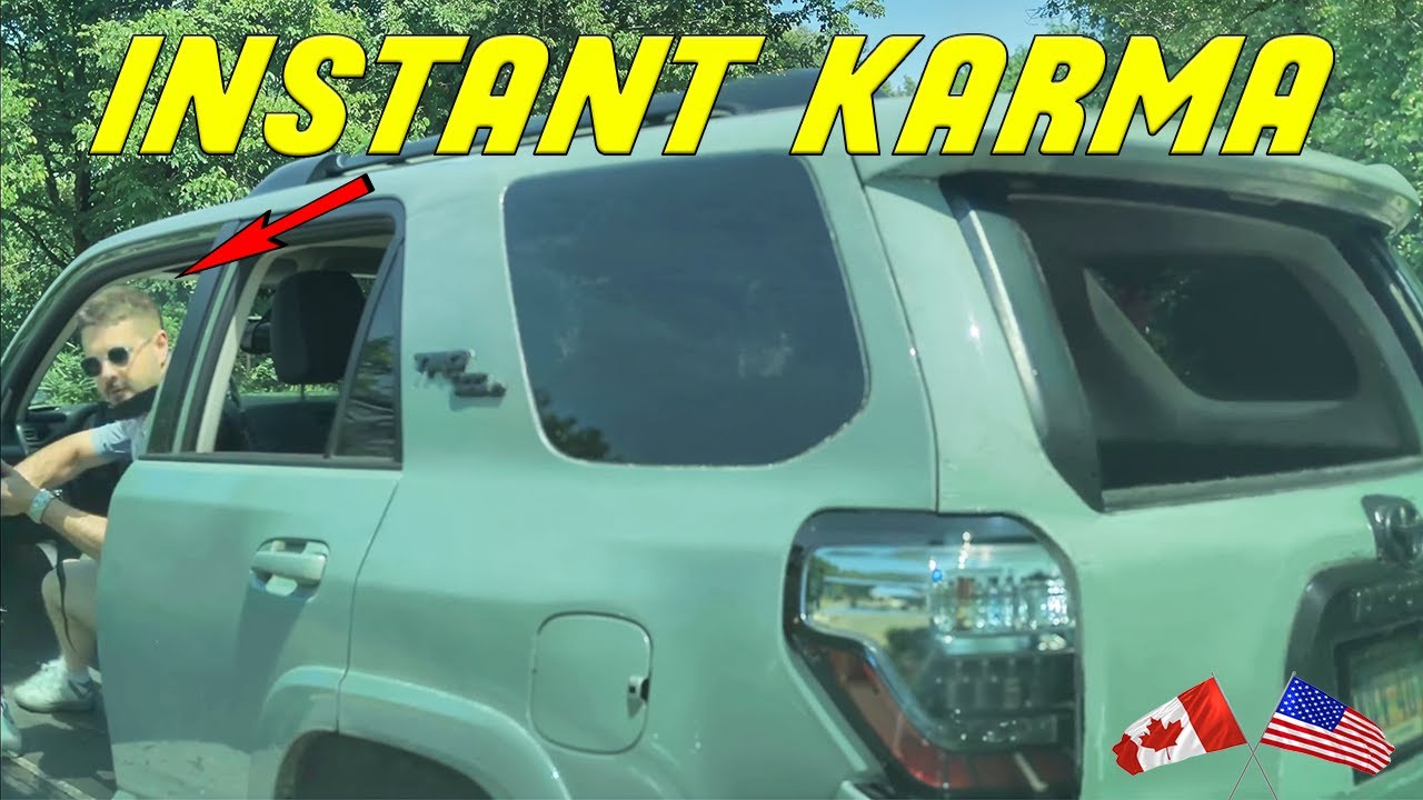 DUDE ROAD RAGED WITH THE WRONG PERSON AND INSTANTLY REGRETS IT