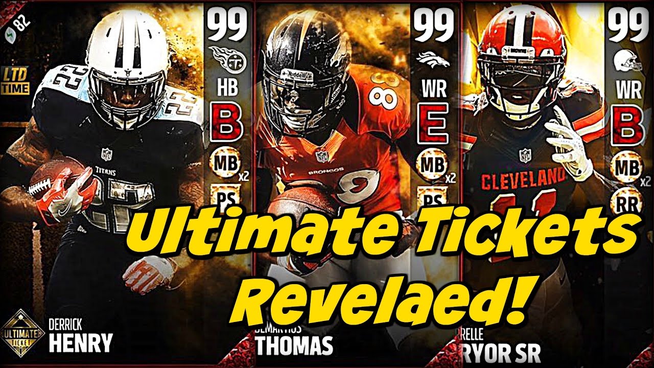 Madden 17 Ultimate Ticket Reveal! New Speed Boost Chems! | Madden 17 Golden Tickets Update!