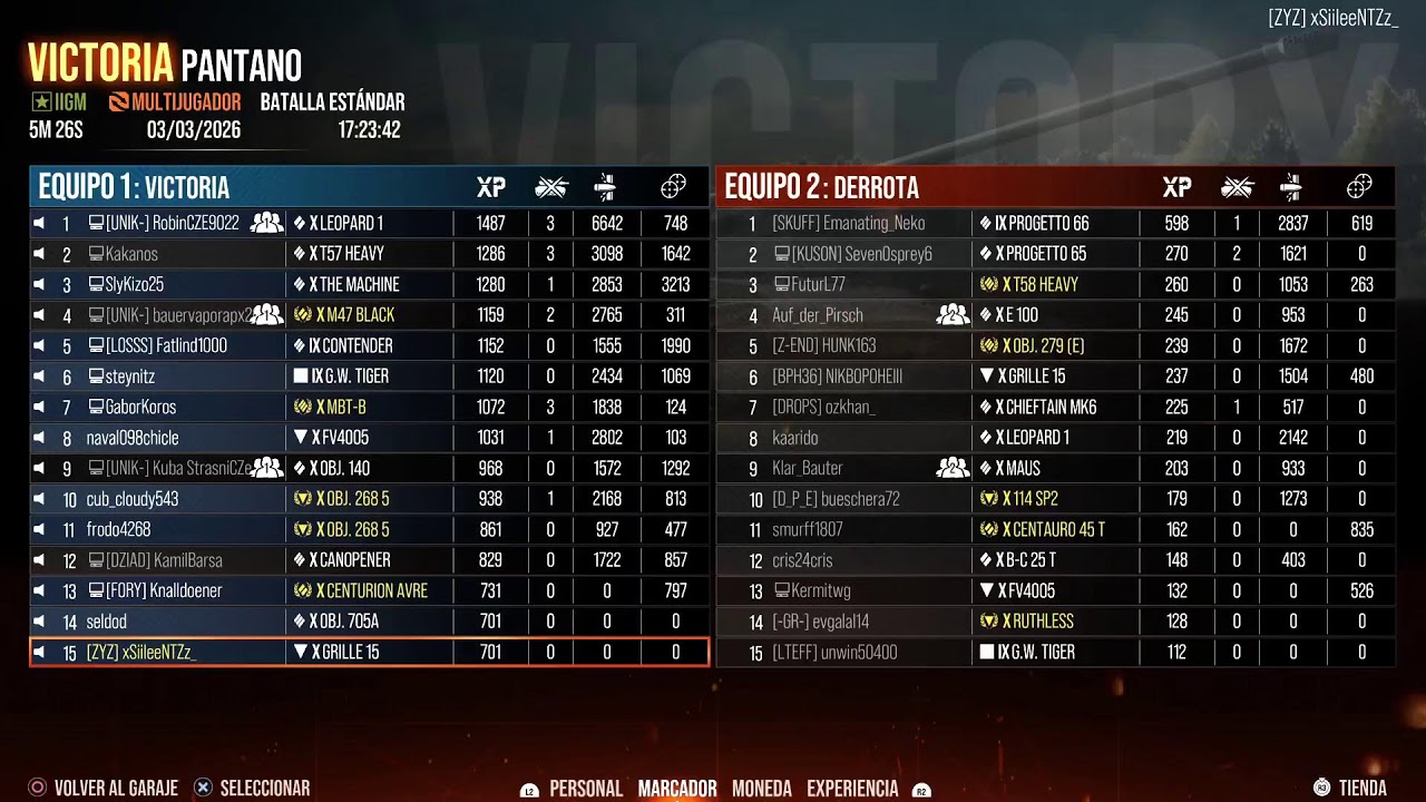 Grille 15 🇩🇪  | Cazacarros de tier X World of Tanks PS5