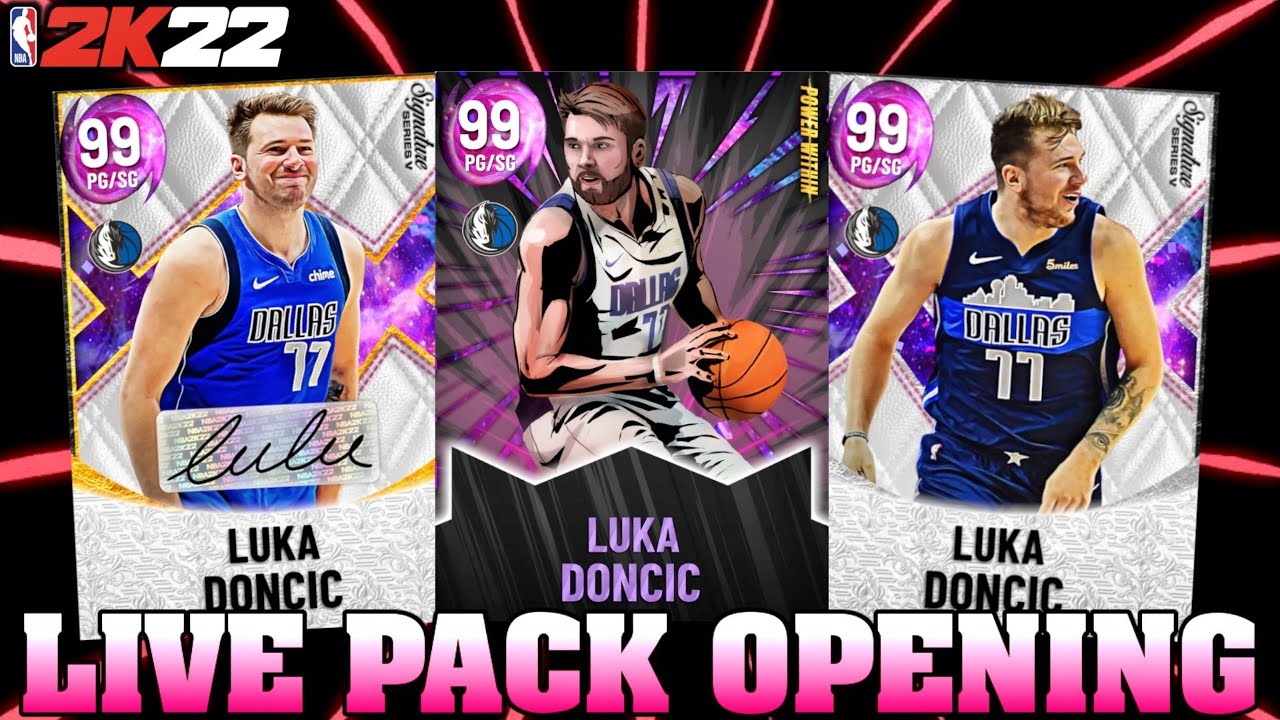 SIGNATURE SERIES PACK OPENING FOR DARK MATTER LUKA DONCIC! NBA 2K22 Myteam LIVE (BEST POINT GUARD)