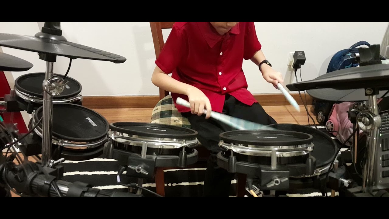 Crazy frog Axel F drums lessons at home