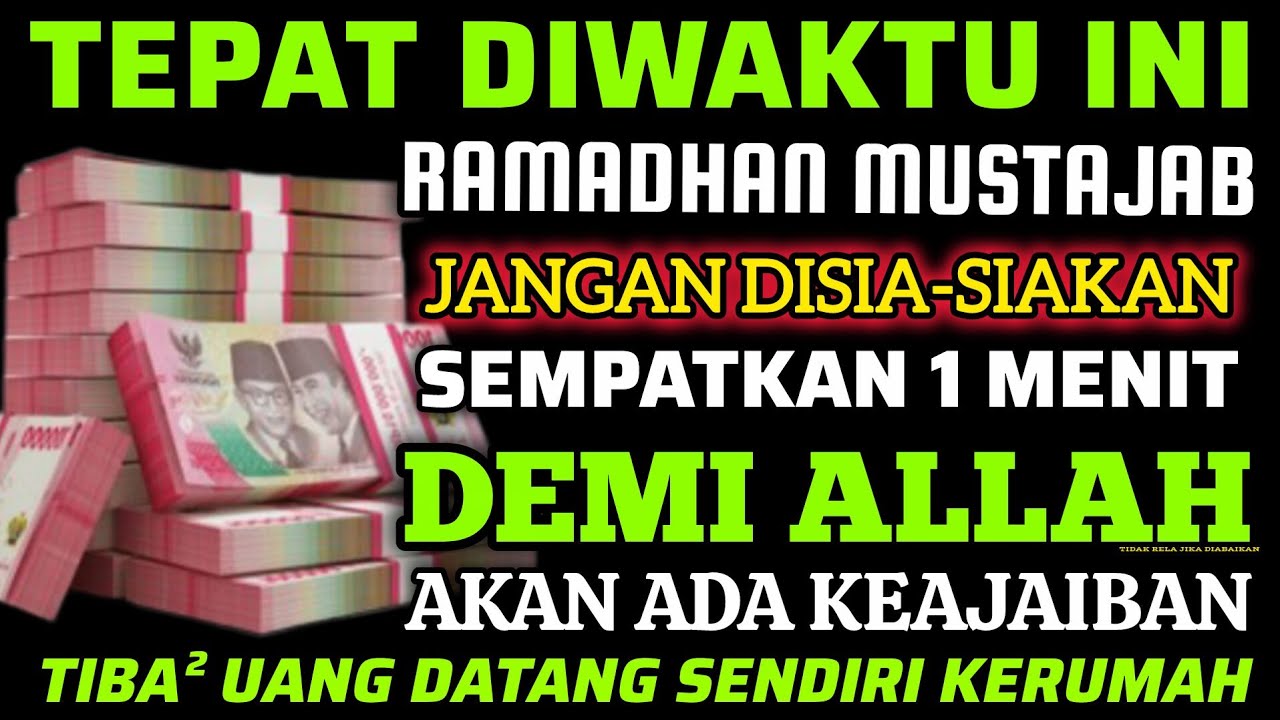 🔴ALHAMDULILLAH🤲 BARU PUTAR SEBENTAR UANG BENAR2 DATANG SENDIRI KERUMAH, DOA KEKAYAAN PALING MUSTAJAB