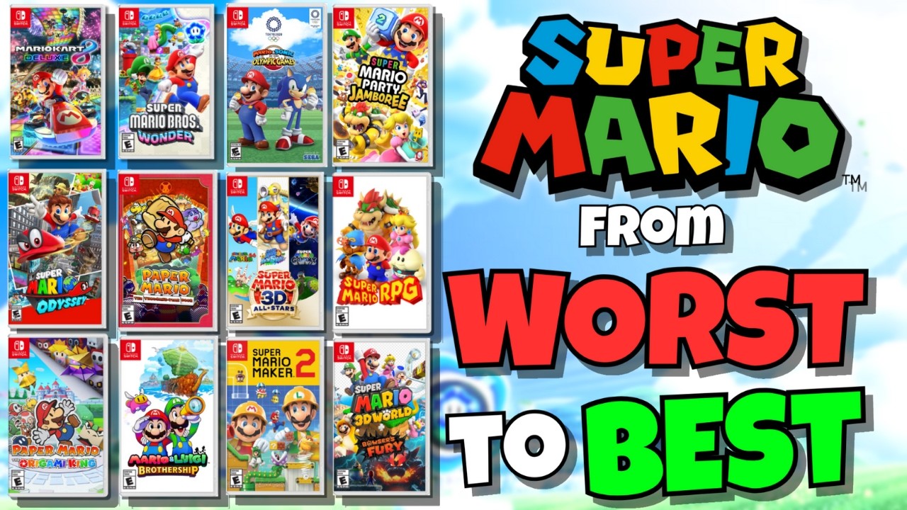 Ranking EVERY Mario Game on the Switch!