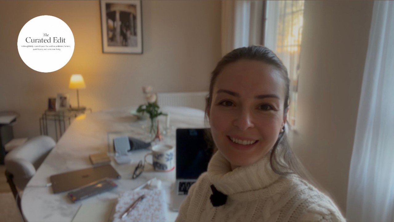 Cozy Aesthetic Desk Tour | Turning Dining Table Into a Workspace