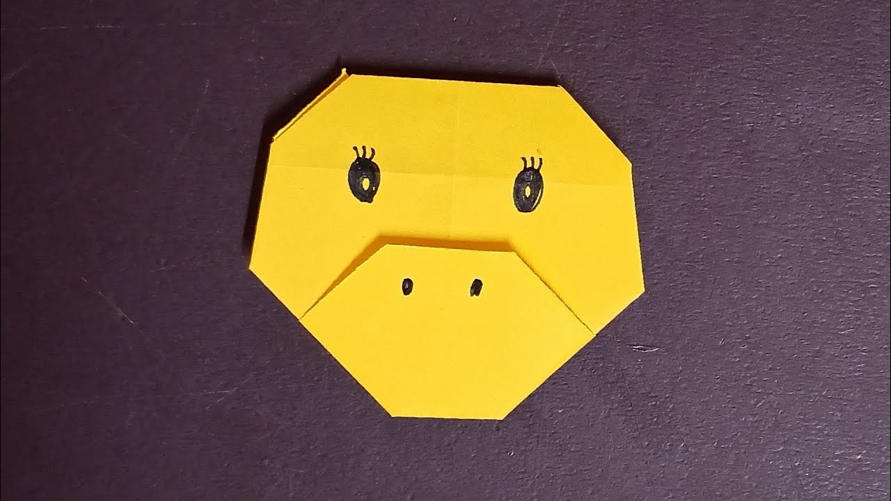 Simple and Easy Origami - Duck Face Paper Craft