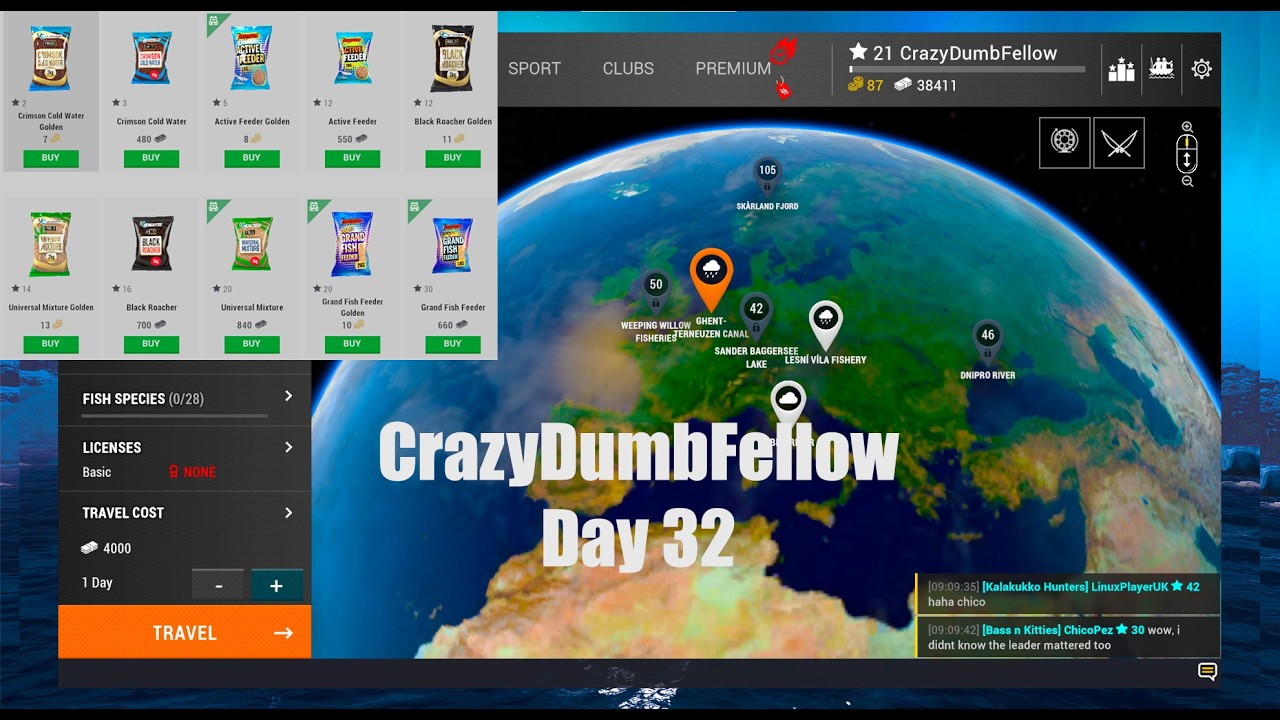CrazyDumbFellow Day 32 Bream Time Fishing Planet From The Beginning