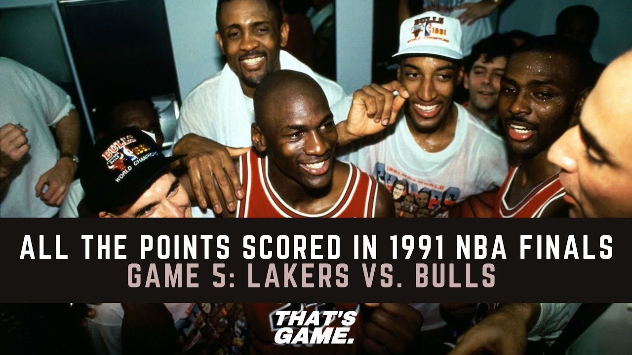 1991 NBA Finals | Game 5 | Los Angeles Lakers vs. Chicago Bulls | All The Points