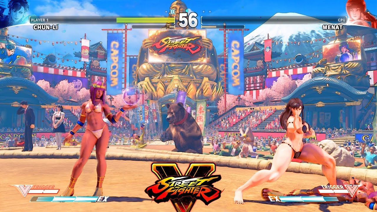 Street Fighter V Chun Li vs  Menat PC Mod
