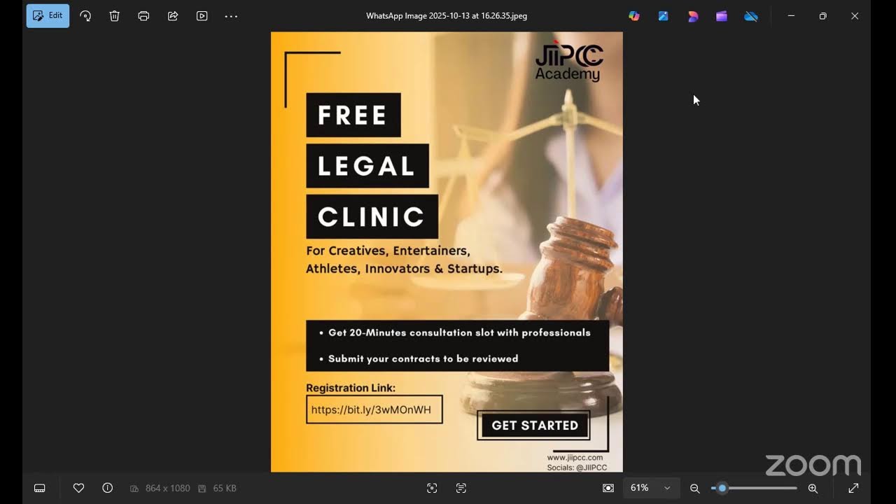 Pro Bono Consultation Session Mentorship and Internship Programme - JIIPCC - 2022 - #JiipccMIP