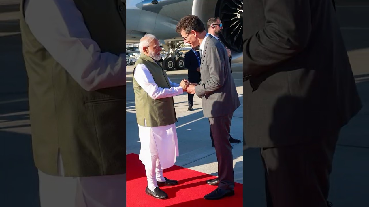 PM Modi arrives in Nice, France | #shorts
