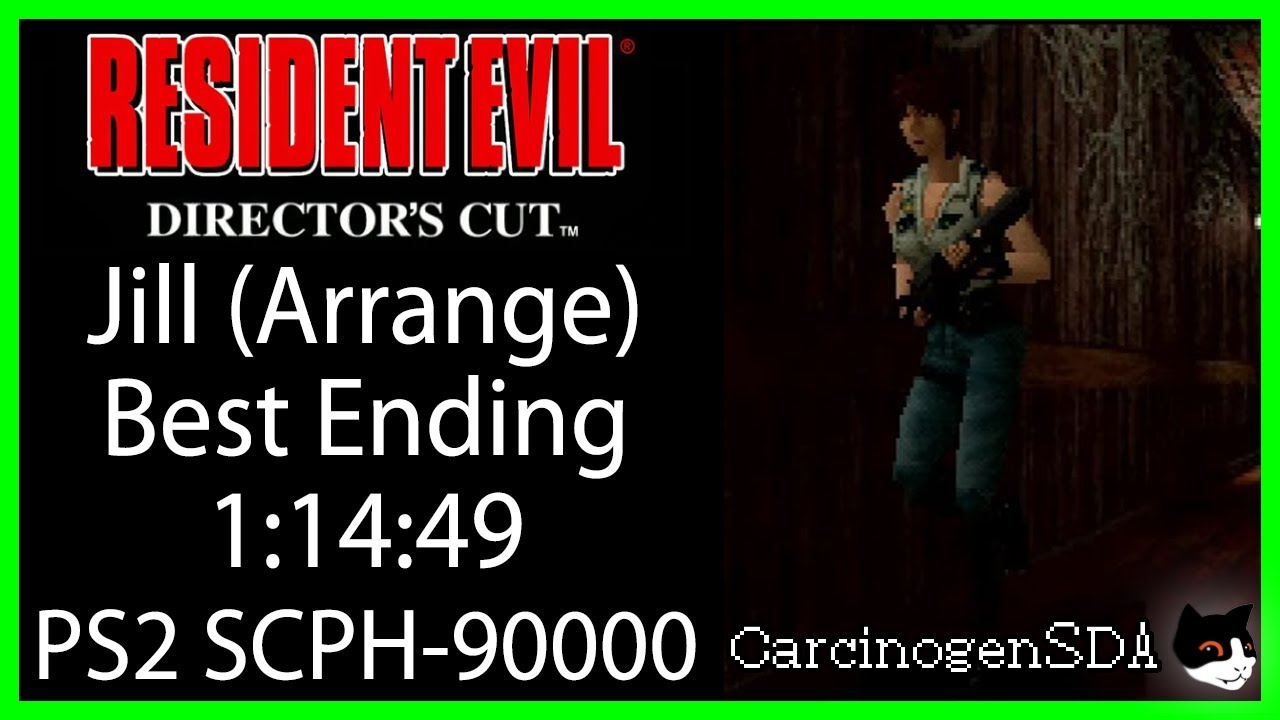 Resident Evil: Director's Cut (PS1) Speedrun - Jill Arrange Best Ending (1:14:49)