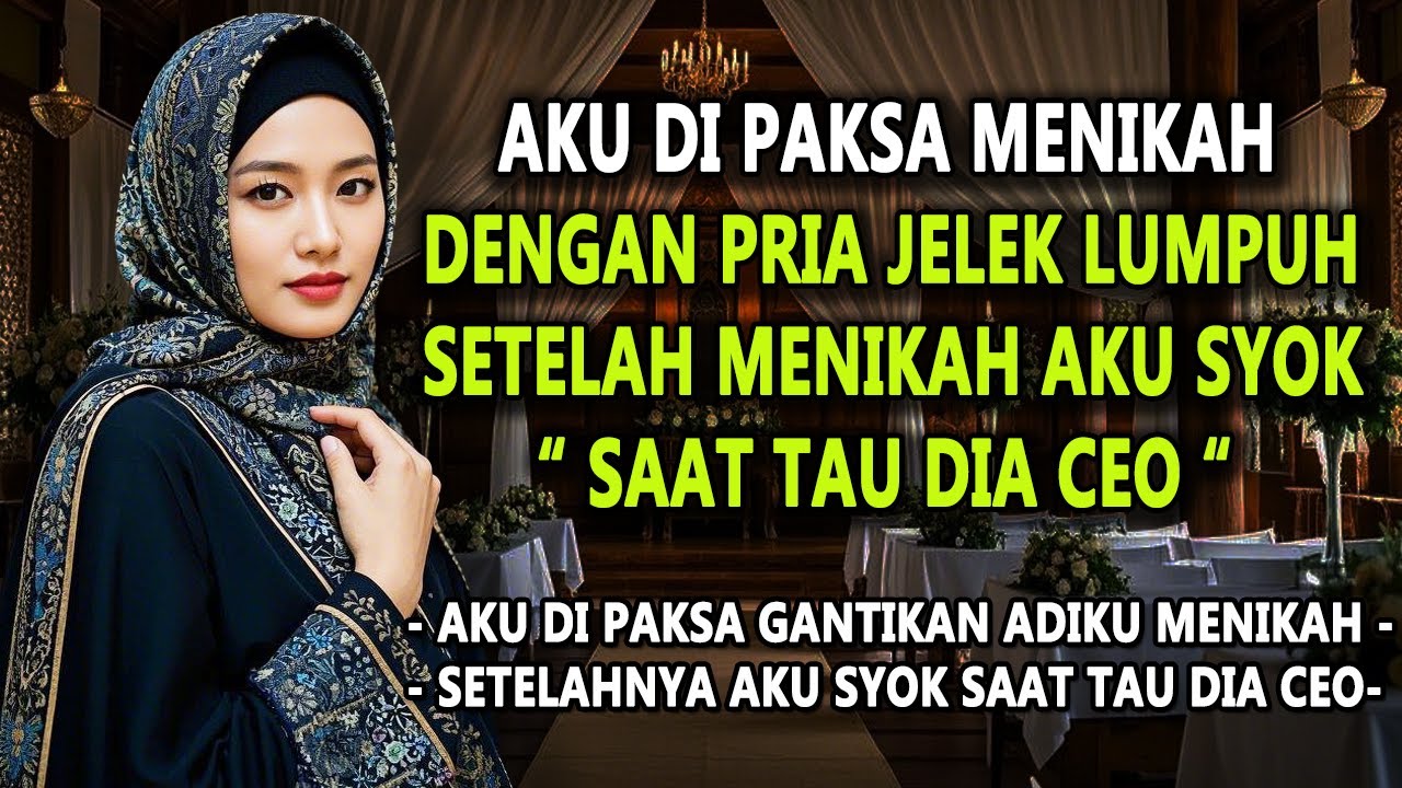 AKU DI PAKSA MENIKAH DENGAN PRIA JELEK DAN LUMPUH TERNYATA DIA CEO #novelromantis #drama