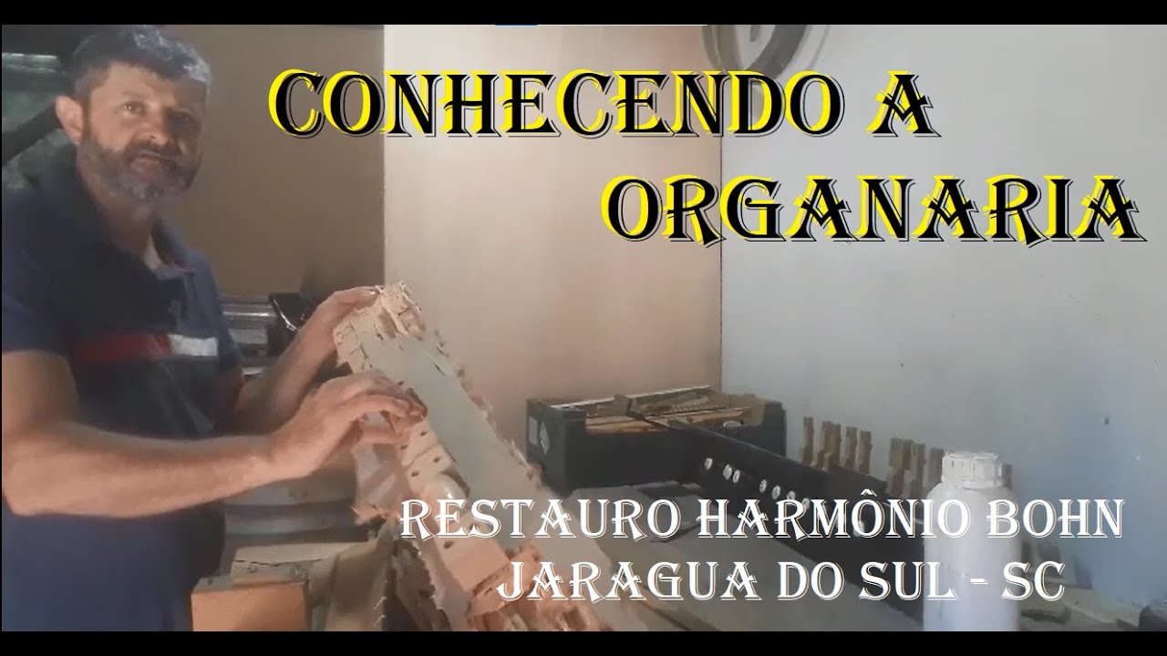 CO 02 - Restauro do Harmônio Bohn - Jaraguá do Sul - Mostrando a situação das peças e componentes