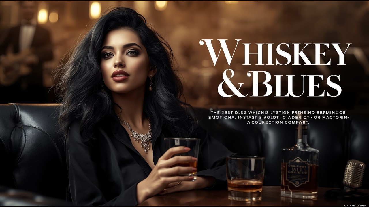 Whiskey Blues Mix 🥃 Elegant Tunes for a Moody Evening Vibe | Chill Blues Bar Music
