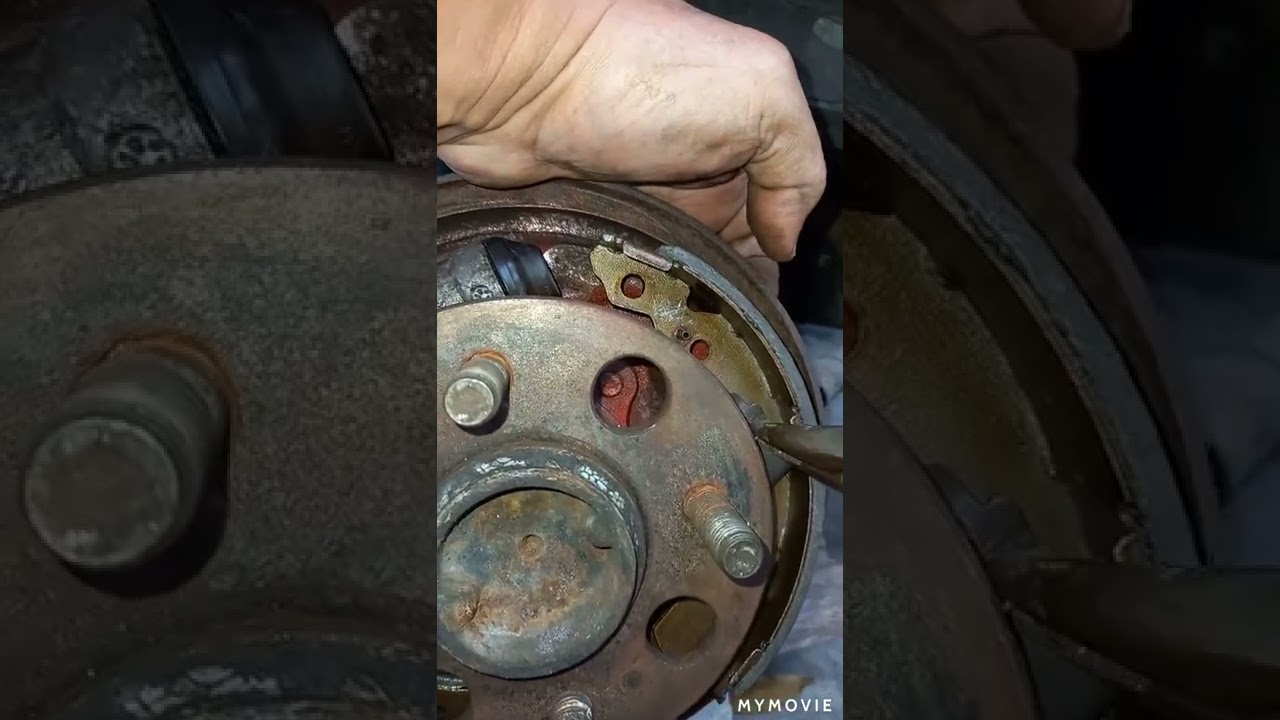 Hyundai Getz : Cara pasang kampas rem roda belakang.  How to re-install rear wheel brake pad