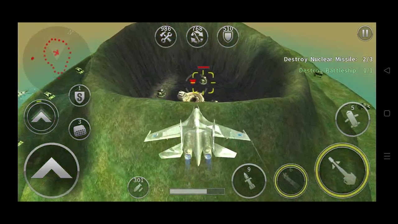 Gunship Battle helicopter: Super Flanker with powerful laser