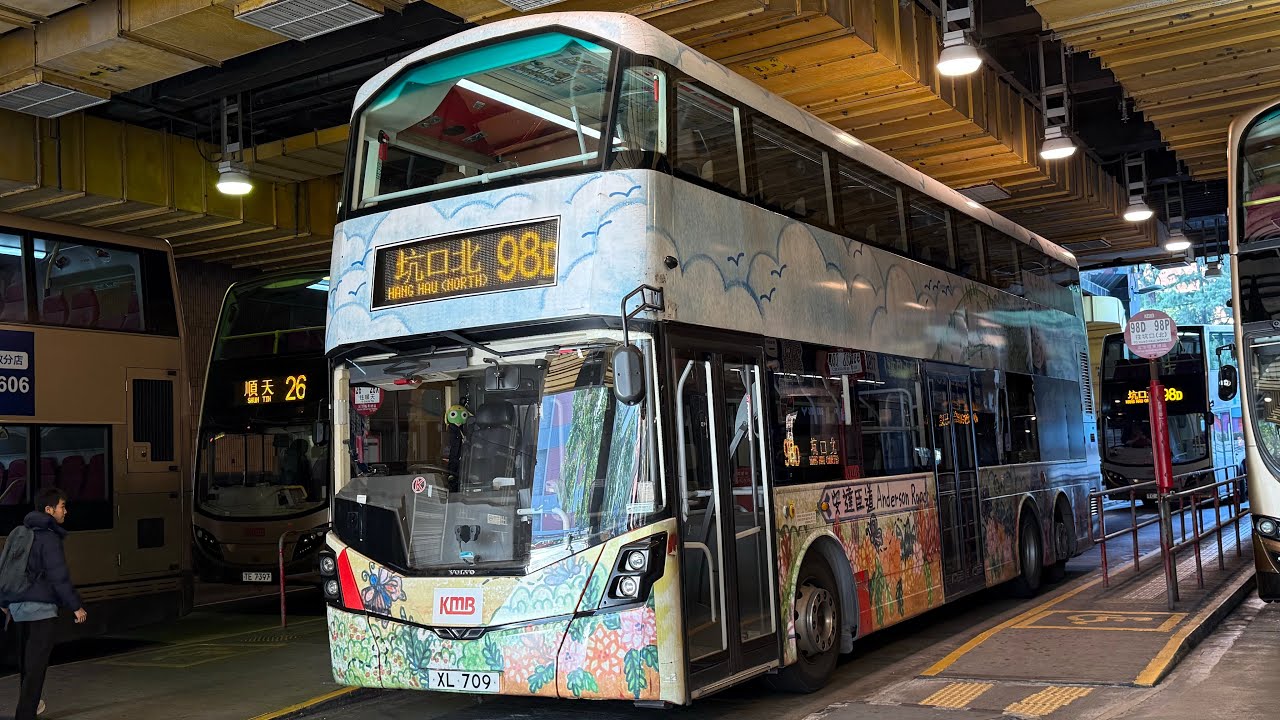 HongKongBus(KMB)Volvo B8L Wright Eclipse G3(ZF Ecolife 6AP1600BS)KMB(V6B189 XL709)@98D坑口(北)➡️尖沙咀東