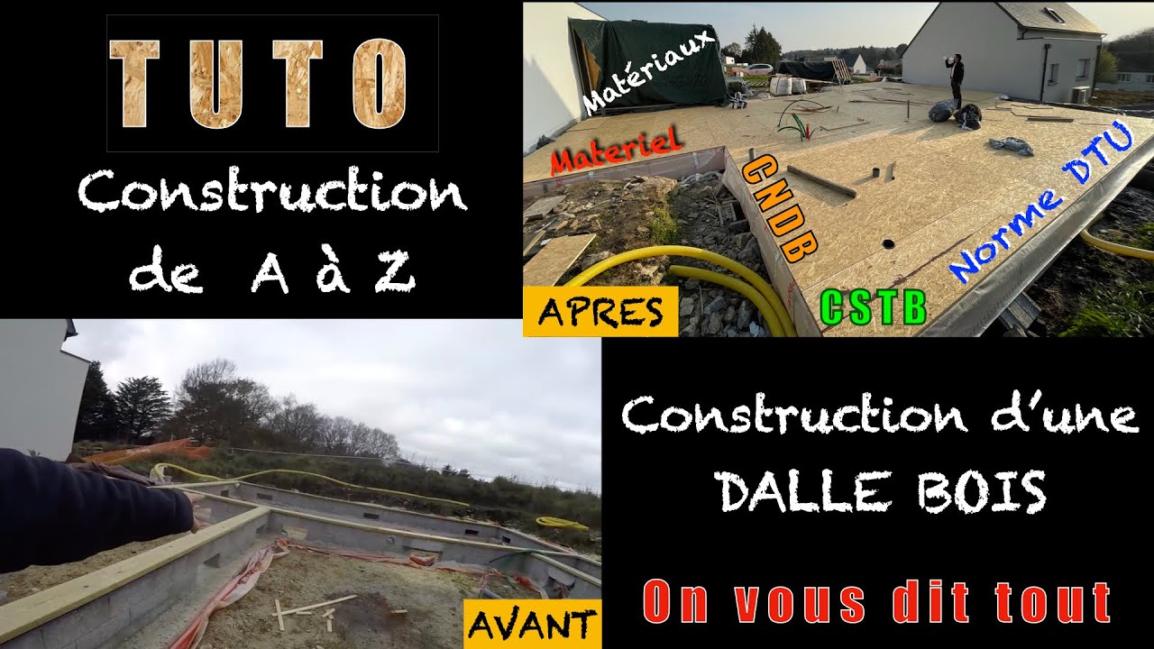 COMMENT RÉALISER UNE DALLE BOIS : Construire une maison passive.