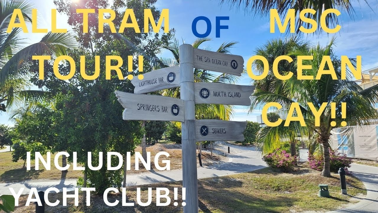 OCEAN CAY TRAM TOUR WITH MSC'S KEVIN!!
