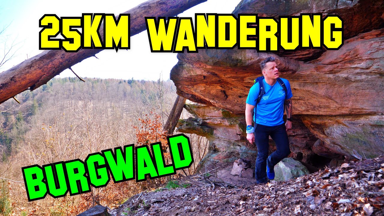 25km Wanderung im Burgwald / Hiking und Genie&szlig;en im tiefen Wald