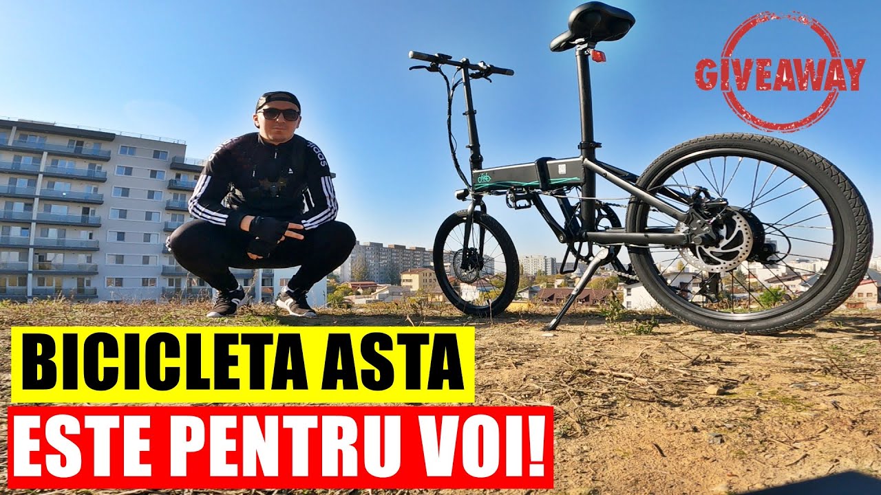 BICICLETA ELECTRICA, PLIABILĂ ȘI FÂȘNEAȚĂ - Fiido D4S (GIVEAWAY)