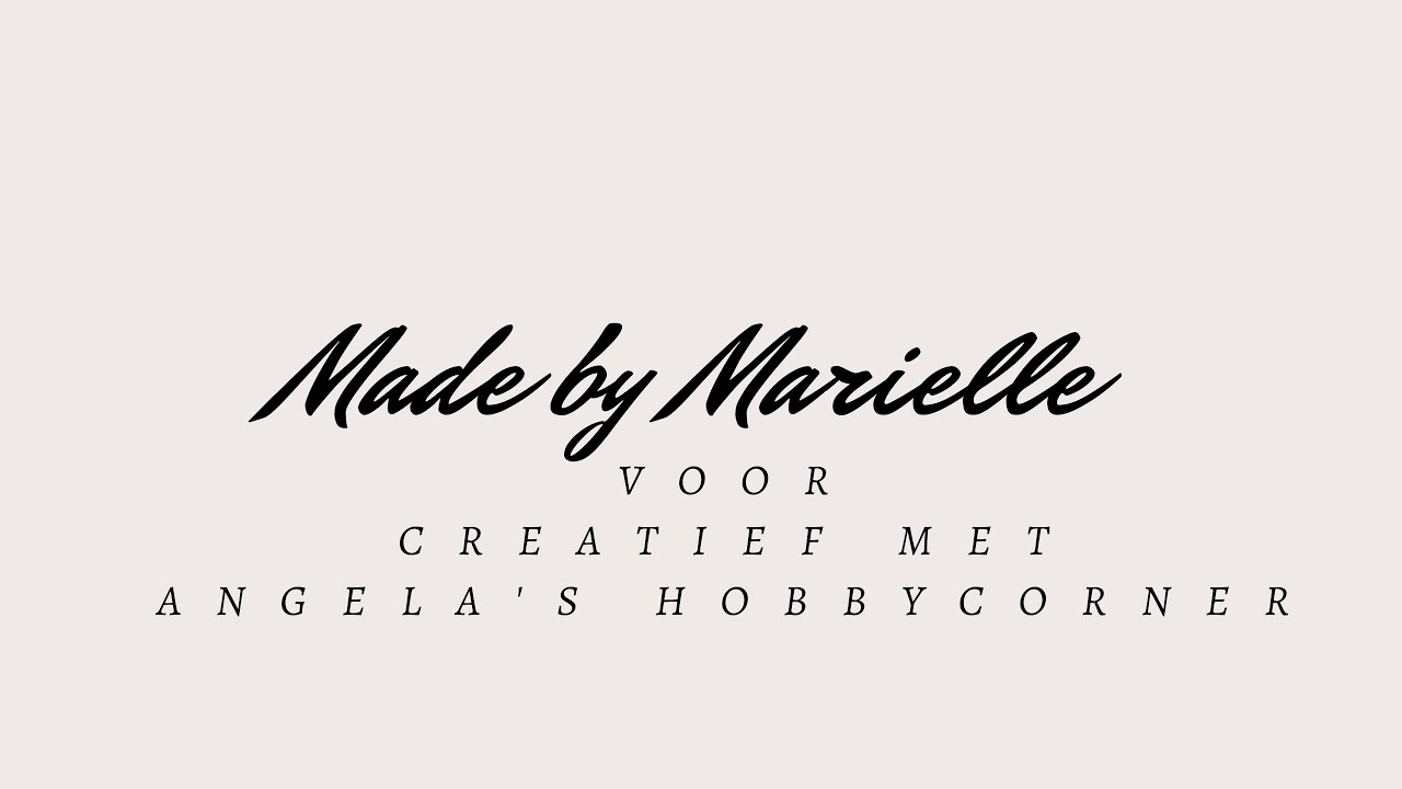 #live Creatieve live by Marielle voor Creatïef met Angela's Hobbycorner