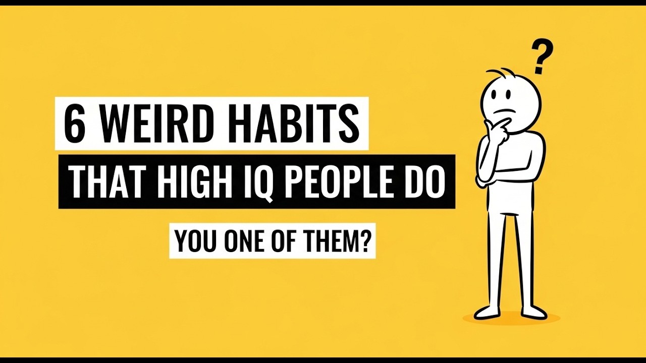 🥇 6 Weird Habits That High IQ People Do (Are You One of Them?)