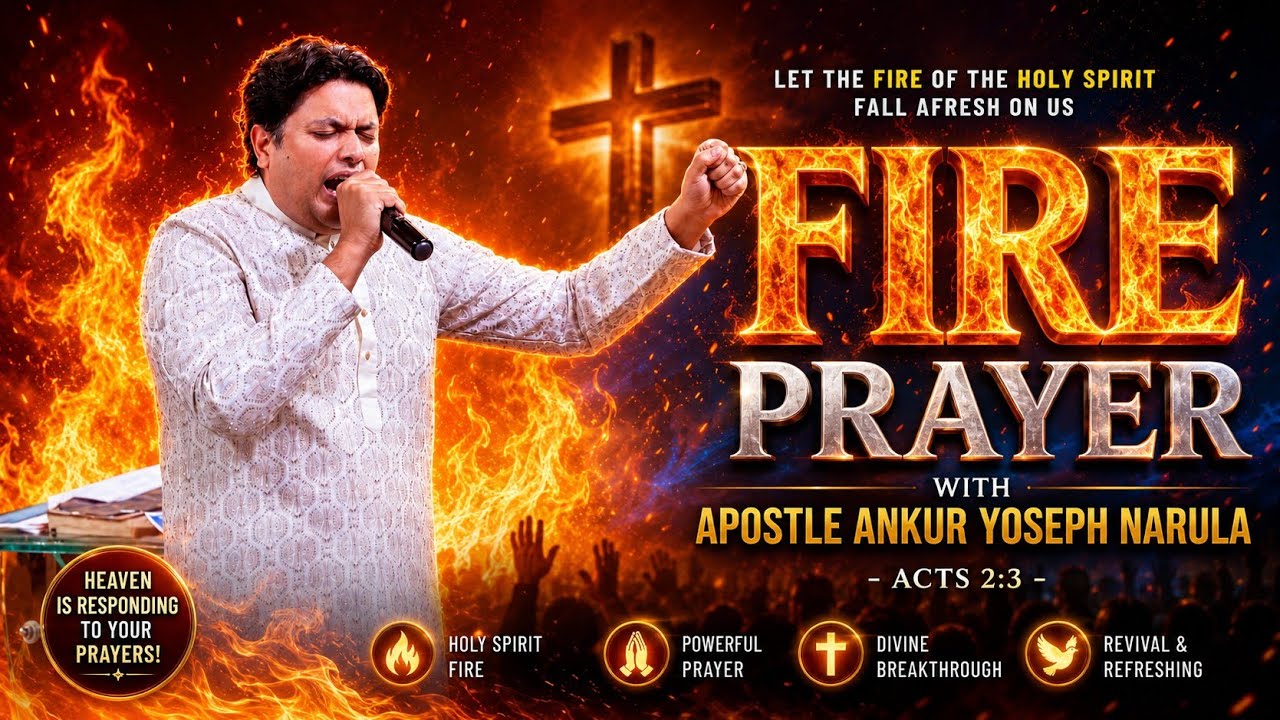 FIRE PRAYER 🔥 WITH APOSTLE ANKUR YOSEPH NARULA || ANM FIRE PRAYER || @AnkurNarulaMinistries 
