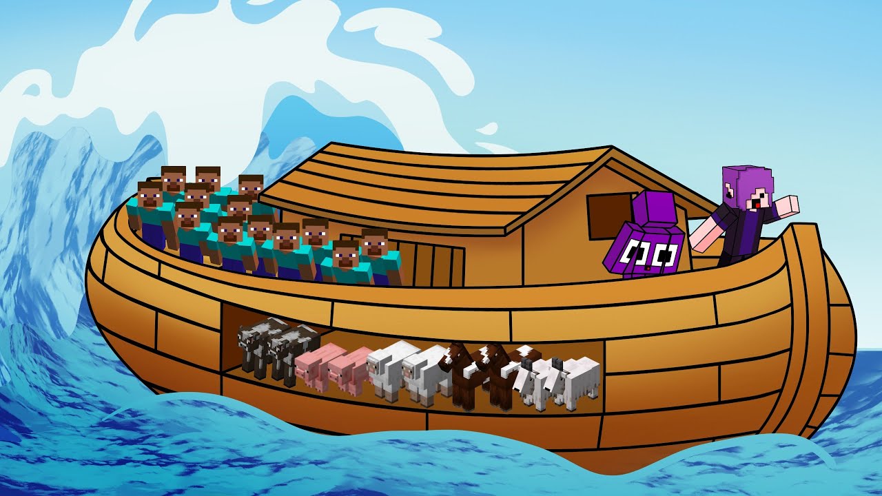 Fiz 1.000 FAZEREM UMA ARCA PRA SALVAREM ANIMAIS de UM TSUNAMI!