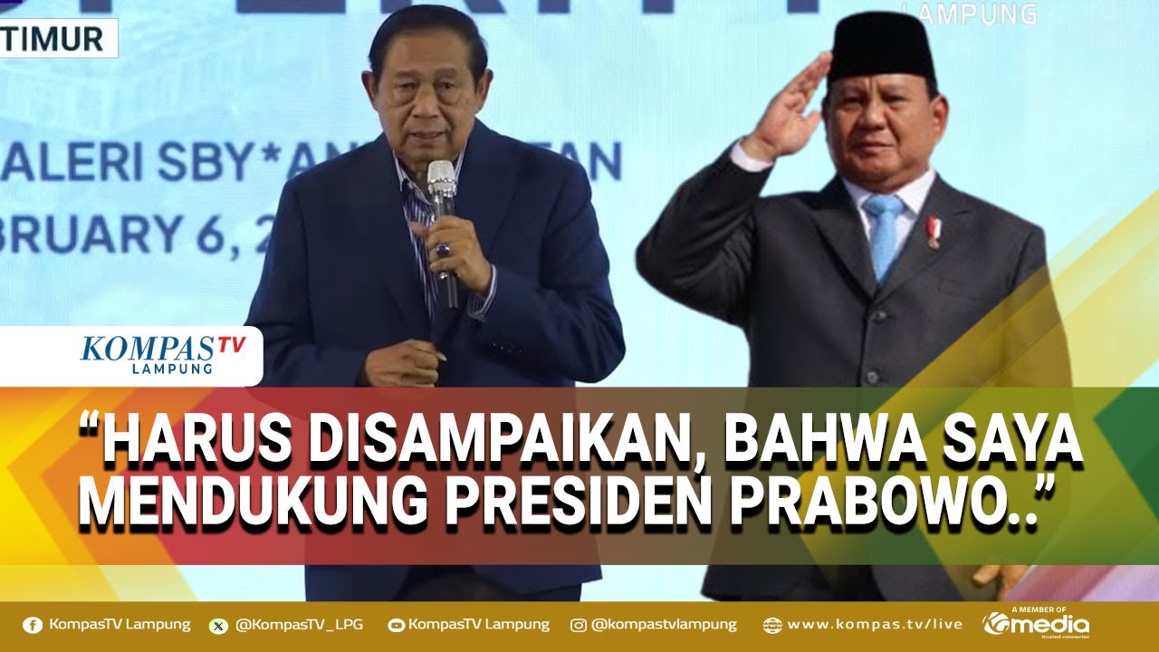 SBY Tegaskan Dukungan Terhadap Presiden Prabowo