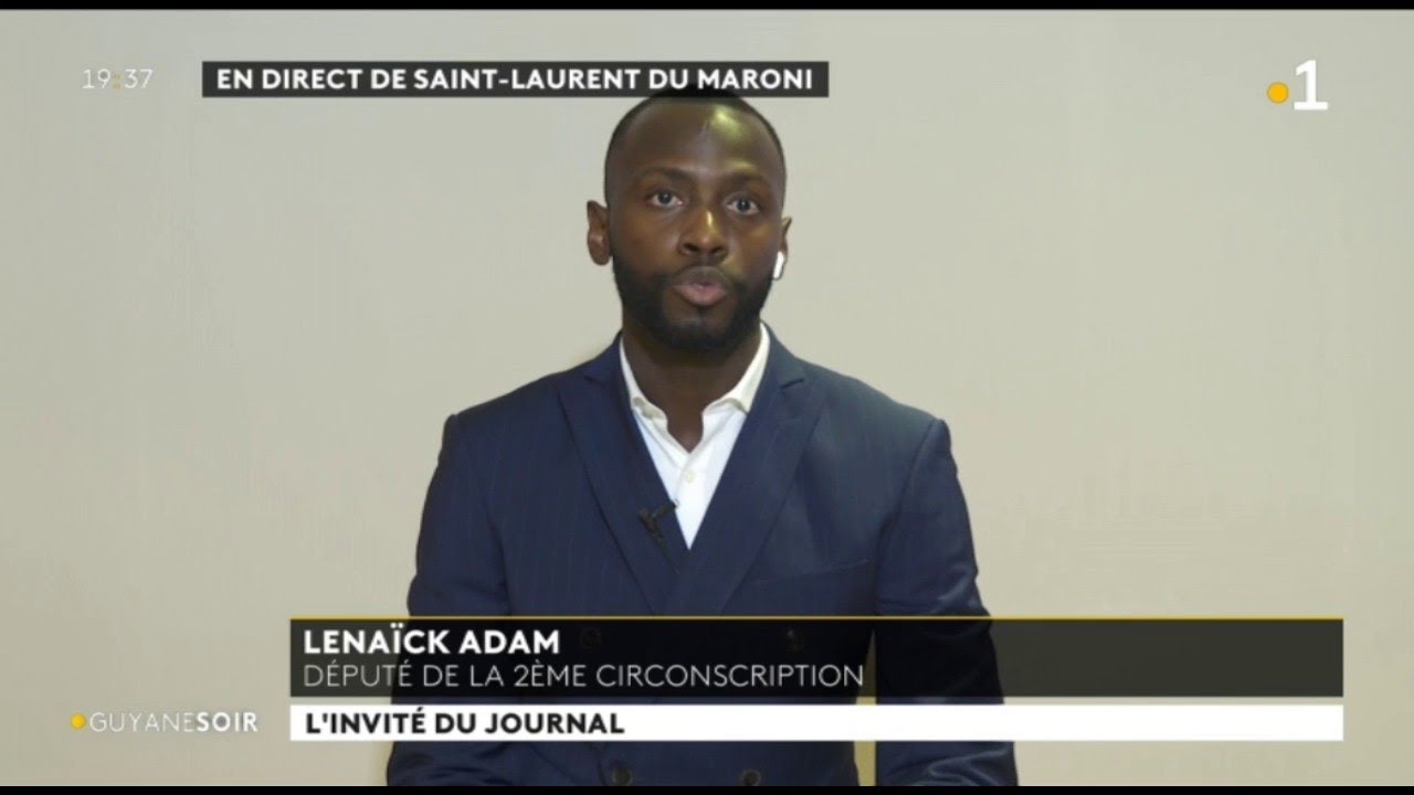 Lénaïck Adam, député de la 2ème circonscription de Guyane invité du Guyane Soir