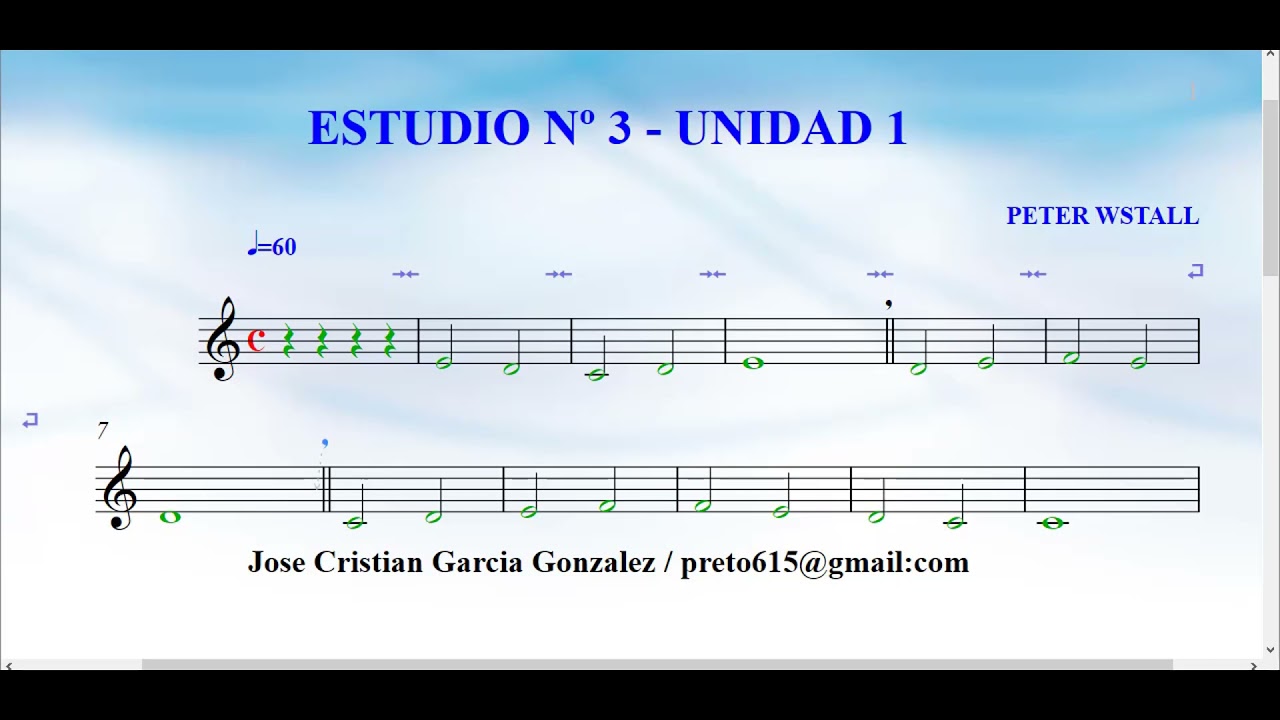 APRENDE A TOCAR EL CLARINETE  - PETER WASTALL -  UNIDAD 1