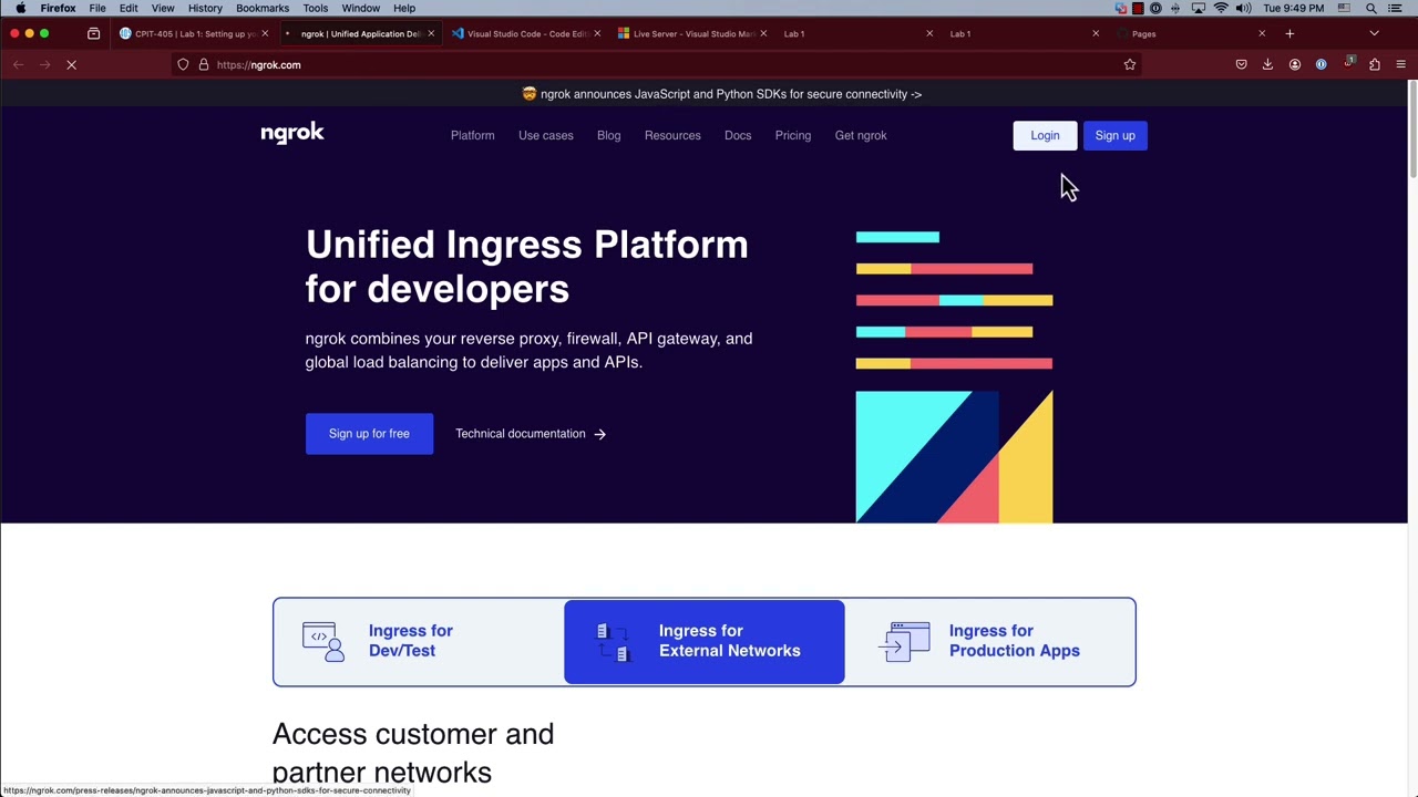 cpit-405: Lab 1: Setting up your web development environment